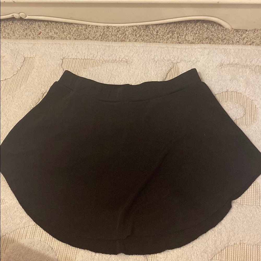 Black ballet short circle skirt